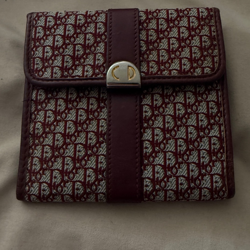 vintage dior monogram wallet